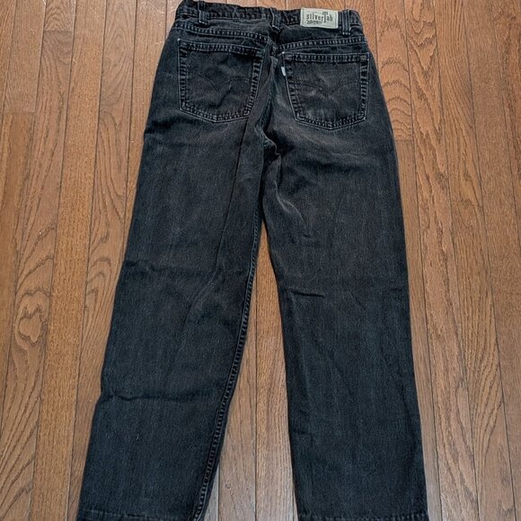 Vintage Levis Silvertab Relaxed Fit Black Denim Jeans - Size 29x28 - Picture 1 of 7